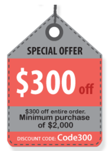 $300 Dollars Off!